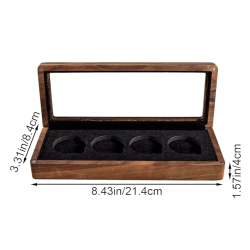 Caja de nogal para monedas evite el deterioro con este estuche de madera protector definitivo 6