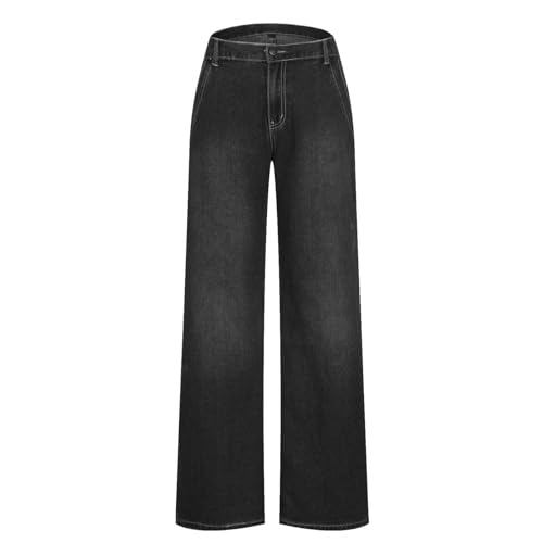 Womens High Waisted Flare Jeans 2025 Casual Bootcut Stretchy Denim Pants Boyfriend Y2K Wide Leg Pants2