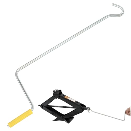 FONDOTIN Ersatz Handkurbel Kohlenstoffstahl Wagenhebergriff Für Anhängerheber Und Scherenwagenheber Stabile Hebelkonstruktion Universell Für Pkw Lkw Camping Reparatur