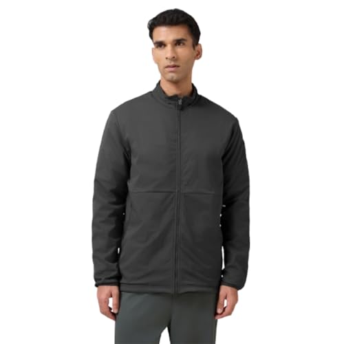 Image of TECHNOSPORT Men's Regular Fit Solid Kangaroo Pocket Reversible Winter Jacket With Technowarm+, Redefine Your Outdoor Moves