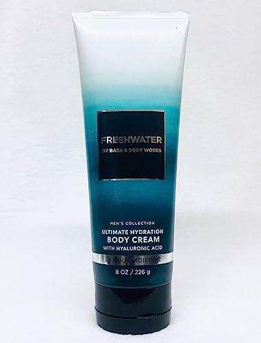 Bath and Body Works Men's Collection FRESHWATER Ultra Shea Body Cream 8 Ounce