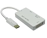 【Plug-and-Play & Protection des ports】 Ce convertisseur adaptateur Plug and Play simple ne nécessite pas de pilotes pour l'installation. Très facile à utiliser et à transporter. Le connecteur DisplayPort avec loquets assure une connexion sécurisée et un bouton de déverrouillage qui doit être enfoncé avant de le débrancher.