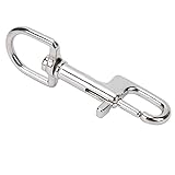 VGEBY Single Ended Snap Clips, Stainless Steel Snap Hooks, Diving Clips, Single Eye Design, 100mm Length, for Keychain, Tarp Covers, Flagpole, Diving Supplies