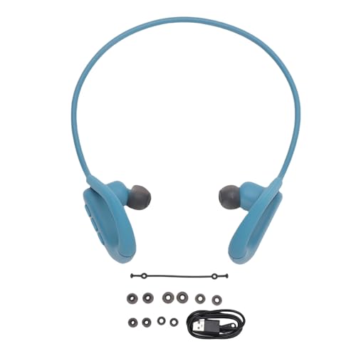 LICAEVEY Auriculares de Conducción de Huesos IPX8, Bluetooth 5.4 Auriculares de Natación con Modo MP3 de 8 GB, 16 H Tiempo de Juego para Ejecutar Deportes de Gimnasio en Ciclismo