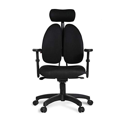 Preisvergleich Produktbild FMOGE Bürostuhl, ergonomischer Computerstuhl, Gesundheits-Gaming-Stuhl, Heimbüro-Stuhl, Taillenstütze, Doppellehne, Farbe: Grau
