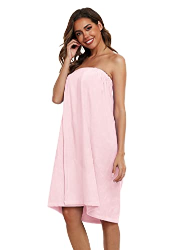 Super Shopping-zone Women's Towel Wraps Body Wrap Cotton Bath Shower Robes Towel Robes,Solid Color4