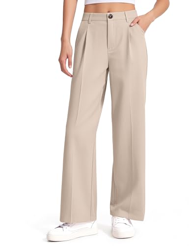 Image of Girls Dress Pants Wide Leg Uniform Pants for Girls Preppy Clothes Size 7-14 Years