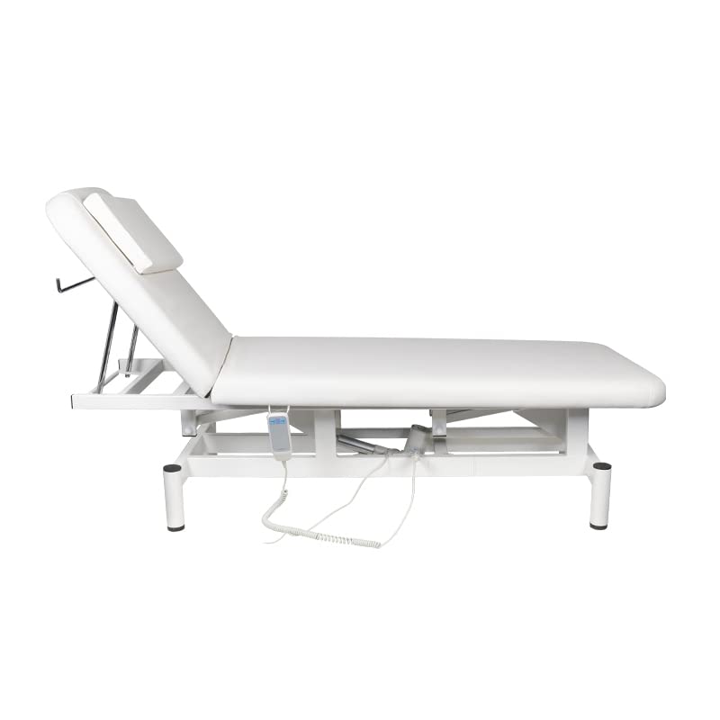 ACTIVESHOP Lettino massaggiante elettrico con 1 motore 079 bianco