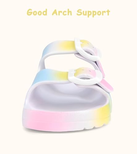 Image of Kids Slide Sandals Boys Girls Buckle Adjustable EVA Slipper Sandals