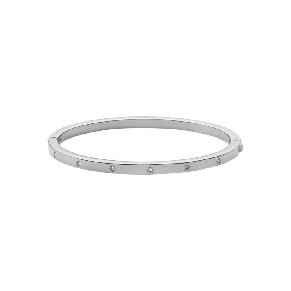Fossil Sadie Damenarmband aus Edelstahl mit Druckknopfverschluss