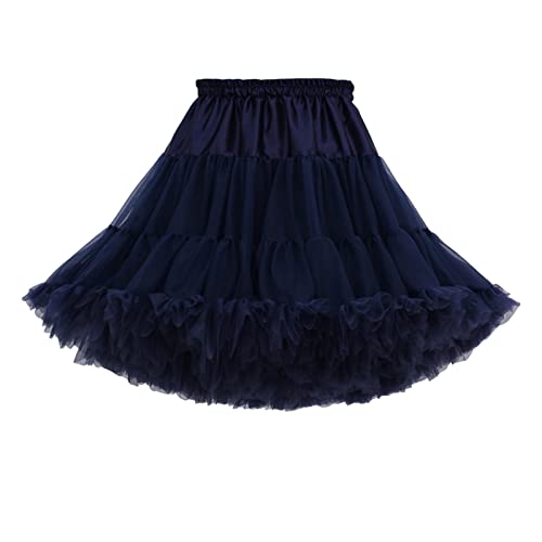 Jupe longue en jean tendance bleu marine style écolière chic