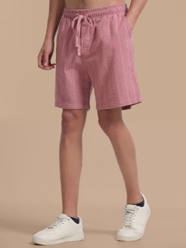 Image of StitchX Men's Airport Look Textured Seersucker Cotton Resort Shorts-S-2XL