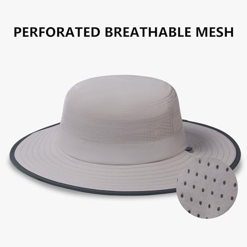 UPF-50-Foldable-Birm-Water-Resistant-Sun-Bucket-Hat-with-Laser-Perforated-Mesh-Adjustable-for-Men-Women-Outdoor