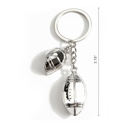 MUCOOS American Football Keychain,Sport Keychain for Fans Women Men,Minimalist American Football Gift for Birthday Chrsitmas