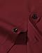 ROUWELL Maroon Dress Shirt Men Non Iron Long Sleeve Wrinkle Free Wedding Dating Prom Stretch Button Down Shirts XL