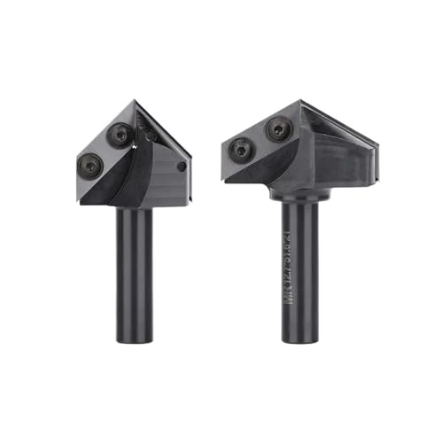 Fraise en V carbure 90° tige 12.7mm pour rainurage CNC du bois