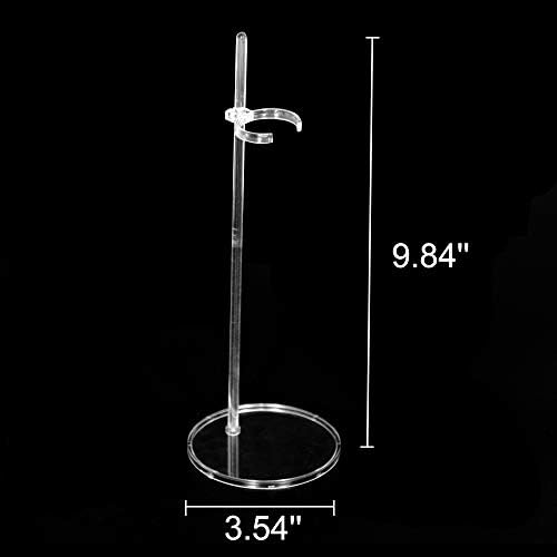 Image of UCanaan 5 Pcs Doll Stands Kids Toys Accessories for 11.8 Inch Dolls Display Holder Suitable for 11''-13'' Dolls Transparent Stent Stand