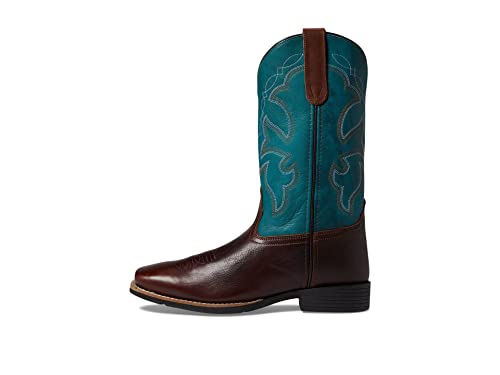Image of ROPER Mens Monterey Embroidered Square Toe Pull On Casual Boots Mid Calf