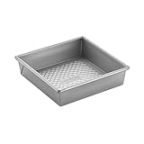 Cake Boss Professional Nonstick Bakeware 8-Inch Square Cake Pan, Silver