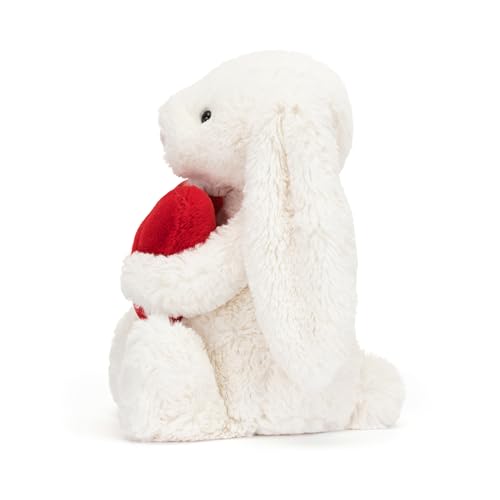 Jellycat Bashful Red Love Heart Bunny Stuffed Animal Plush Toy, Medium 12 inches image 9