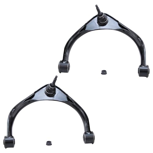 Image of Detroit Axle - Front 10pc Suspension Kit for 4WD 09-12 Dodge Ram 1500, 2009 2010 2011 2012, 2 Upper Control Arms w /Ball Joints 4 Tie Rods 2 Sway Bars 2 Boots Replacement 5 Lugs