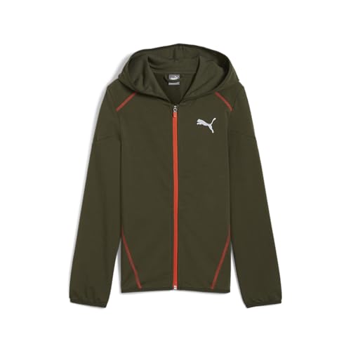 Sweat-shirt à capuche Puma Active Sports veste zippée en molleton respirant enfant
