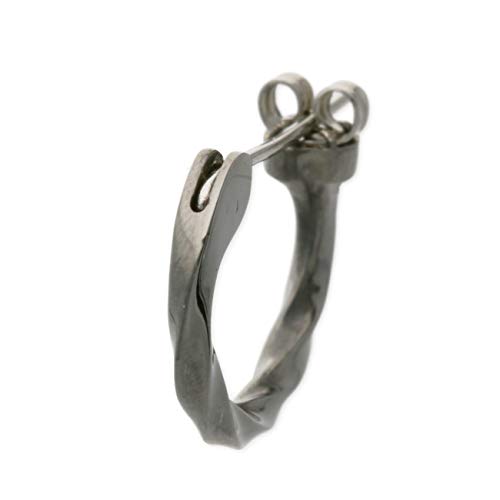 [ライオンハート] ピアス メンズ シルバーフープ 片耳用 男性 彼氏 誕生日 記念日 プレゼント ギフト (Sサイズ) 01EA0631BS