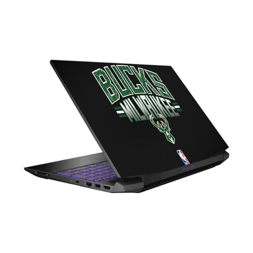 Autocollant Milwaukee Bucks HP Pavilion 15.6 Skin Vinyle Anti-Rayures Protection Noir