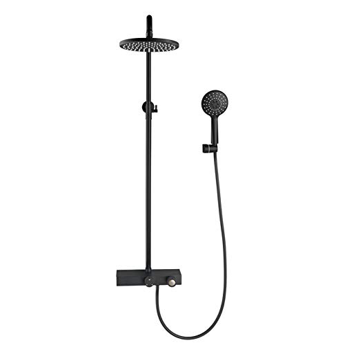 Douche à main or et pommeau rond pour résoudre les problèmes de pression d'eau basse