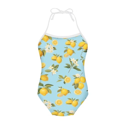 Image of Girls One Piece Swimsuit Summer Quick Dry Beach Sport Bathing Suit Halter Strap 1-10 Little Kids Toddler Swimwear