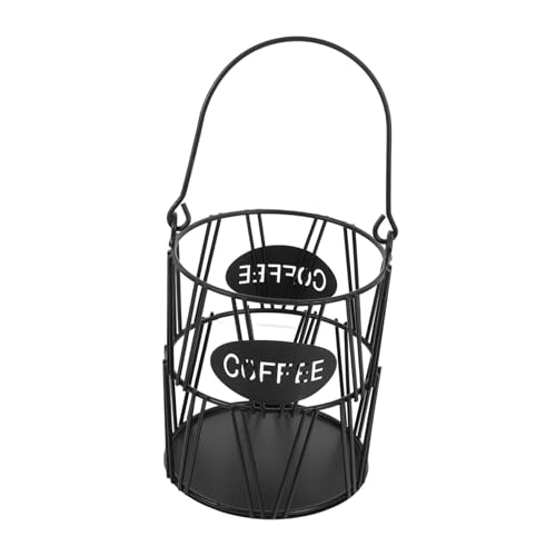 Reviews de Soportes para cápsulas y bolsitas de café , tabla con los diez mejores. 50 TOPPERFUN porta capsulas de cafe cesta Titulares Soporte de cápsulas de café organizador de estación de café de mostrador hierro forjado Negro