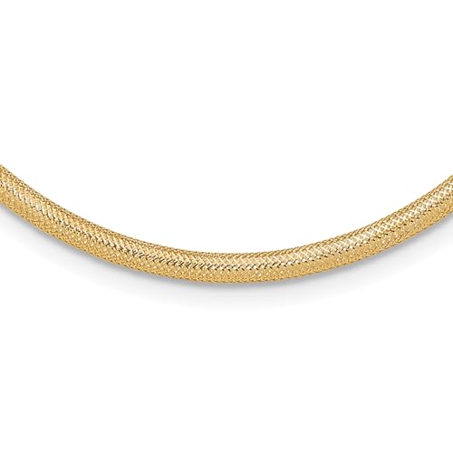 14K Stretch Mesh Necklace