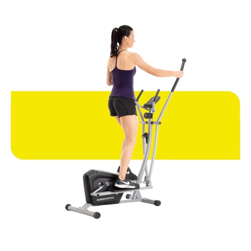 Weslo’s Momentum G 4.1 Rear-Drive Elliptical Exercise Machine by Fitness Factory with Inertia-Enhanced Flywheel, Black