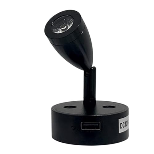 12V 3W LED RV�Ǐ��� �L�����s���O�J�[ ���[�^�[�z�[�� �{�[�g �x�b�h�T�C�h���C�g �X�|�b�g���C�g USB�d�� ���t���ȒP ���K�Ń\�t�g�Ȍ�(White light 6000K)