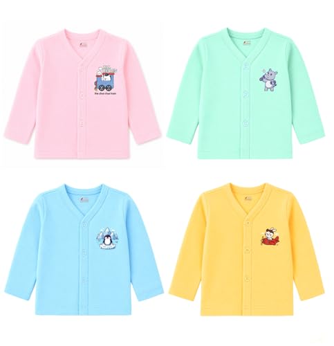 Image of Lush Plush Boys Cotton Full Sleeves Printed T-Shirt (Multicolor) Combo Pack