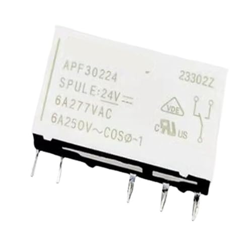 Relais APF30224 24V DCV24 24DCV 6A 5PIN pour circuits imprimés en lot de 10 pièces
