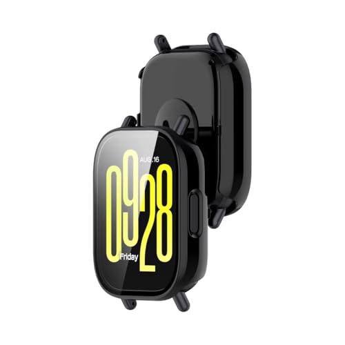 Capa full case com película compatível com Redmi Watch 5 Active ou 5 Lite Cor:Preta - Active (Não se