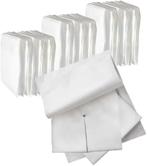 Split Drain Sponge Gauze 4x4 Sterile 6 Ply Pads [Pack of 150] Absorbent Precut 4"X4" Non-Woven Slit Bandage for I.V. Tracheostomy - Medical Tape NOT Included in Bulk Pack