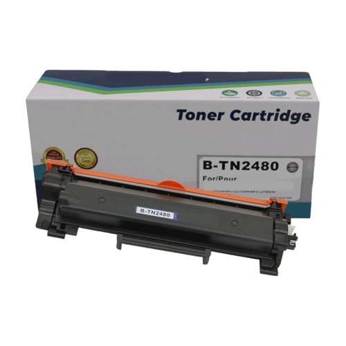 Toner TN2480 haute capacité compatible MFC-L2715dw pour des impressions textuelles nettes