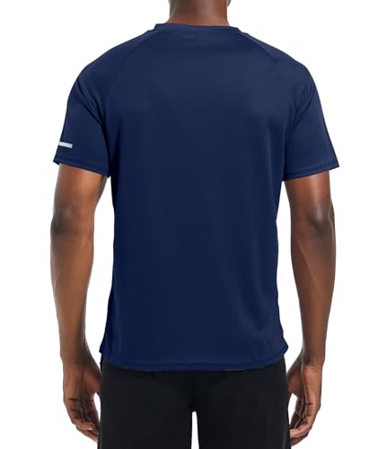 Image of Men's Quick-Dry Sportswear T-Shirts,4 /6 Pack Breathable Moisture Wicking Gym Tops for Training & Workout,Short Sleeve Tees
