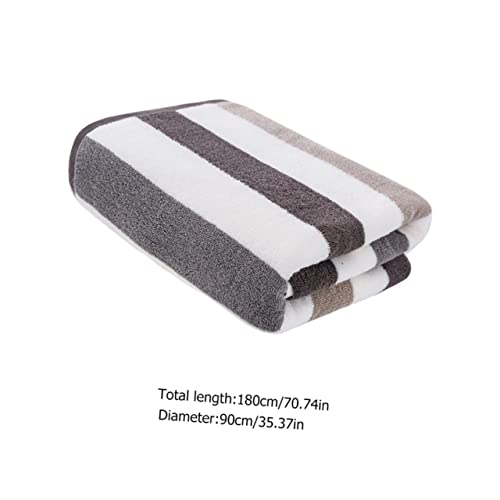Serviette de bain coton 90x180cm IMIKEYA drap douche épais hiver adulte confortable - 8