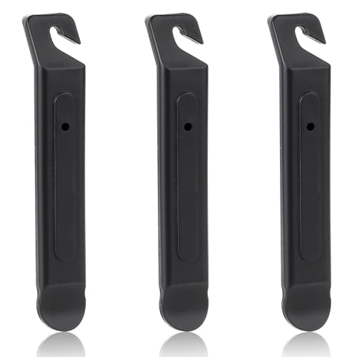 Prasacco 3 Stück Reifenheber Fahrrad, Schwarzer Kunststoff Fahrrad...