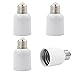 Produktbild INTIRILIFE E27 auf E40 Lampensockel Adapter in WEISS - 4x Lampenadapter zum Umformatieren von E40 Lampe auf E27 Fassung - 4er Set Konverter für Lampenfassung LED Lampen Glühlampen CFL-Lampen