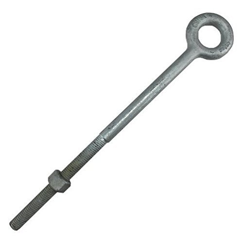 5/8-11 X 12 Hot Dipped Galvanized Forged Eye Bolt with Hex Nut