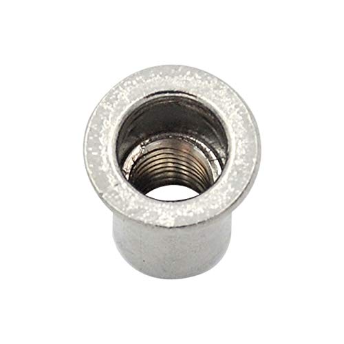 100pcs Stainless Steel Light Body Countersunk Open End Cylinder Rivet Nut Insert (M6)