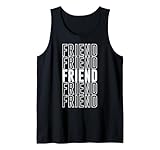 Ce motif porte le mot « Friend » et met l'accent sur Friend au milieu du design.