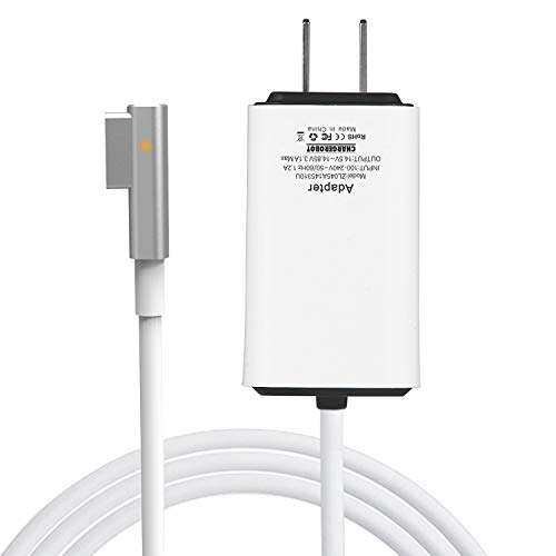 MacBook Air Charger 45W Magnetic 1 L-Tip Power Adapter Charger for MacBook Air 11 inch 13 inch (Made Before Mid 2011),Mac Air Laptop Charger Portable & Lightweight Mini Travel Wall Charger