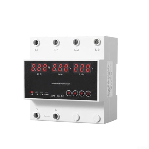Interruptor de transferencia automática de diseño elegante que proporciona una protección completa contra fallos (110 V)