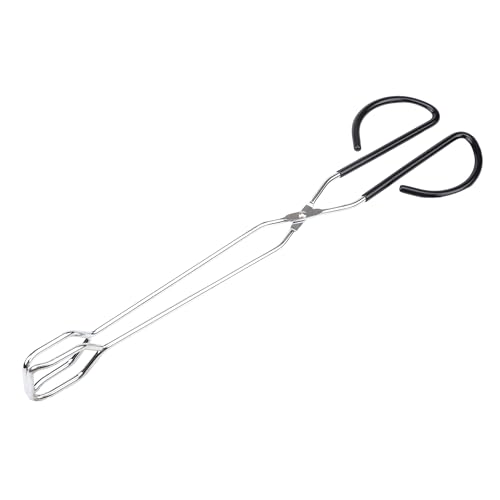 Amig - Grillzangen - 34,5 cm - Silber - Edelstahl - Küchen- und Grillutensil mit festem Halt und komfortabler Handhabung - Mod. AM33