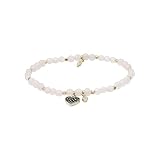 Colore: rosa Fossil Bracciale Donna Benessere, Lunghezza Interna: 165 mm Bracciale Rosa Semi-Prezioso, JA6922710